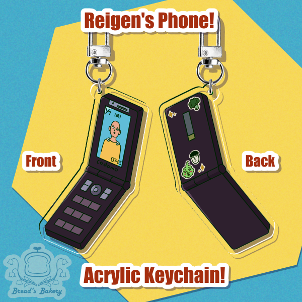 MP100 | Reigen's Phone Double Sided Acrylic Keychain