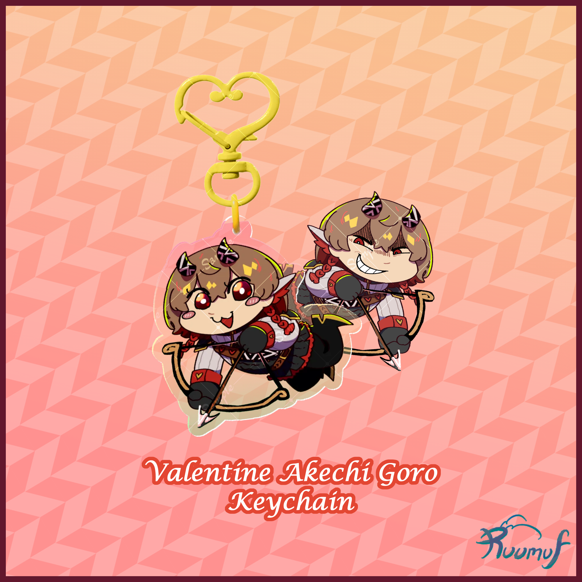 Valentine Akechi Goro Keychain