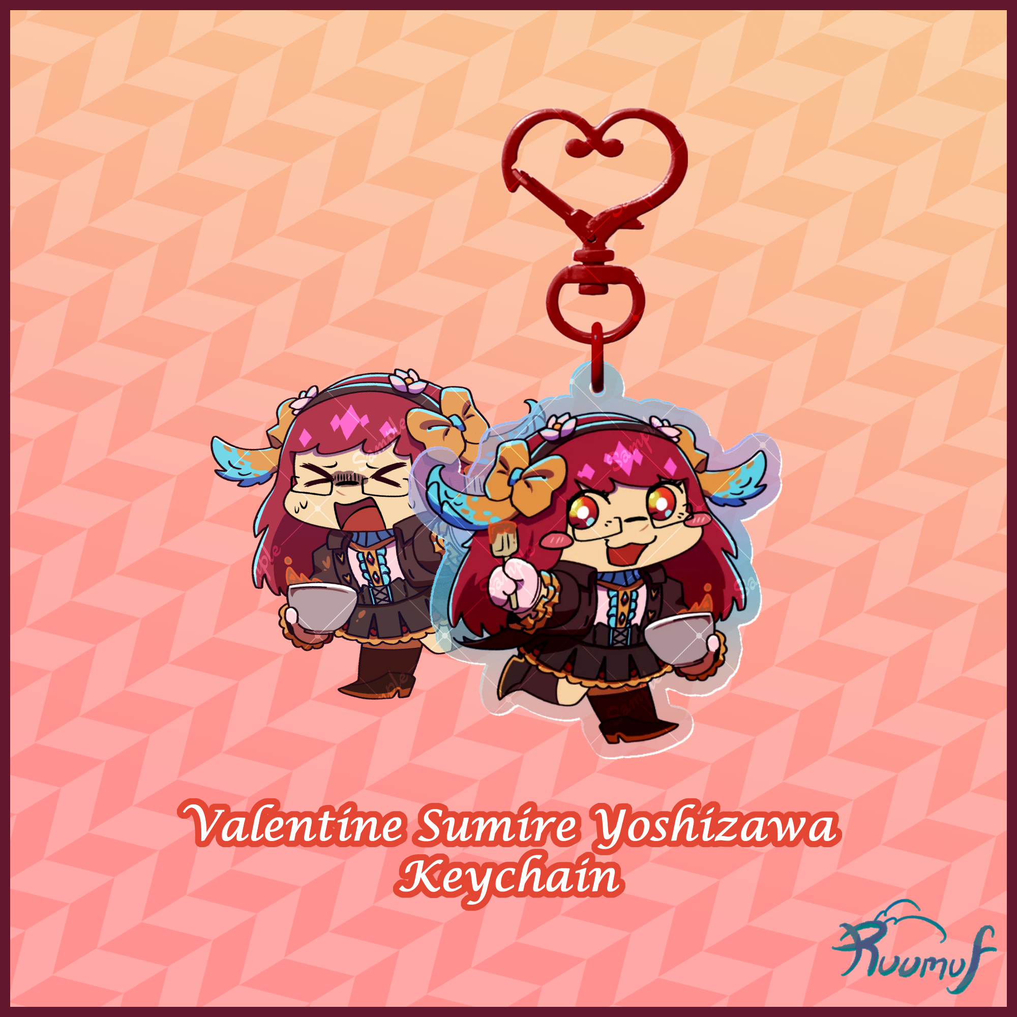Valentine Sumire Yoshizawa Keychain