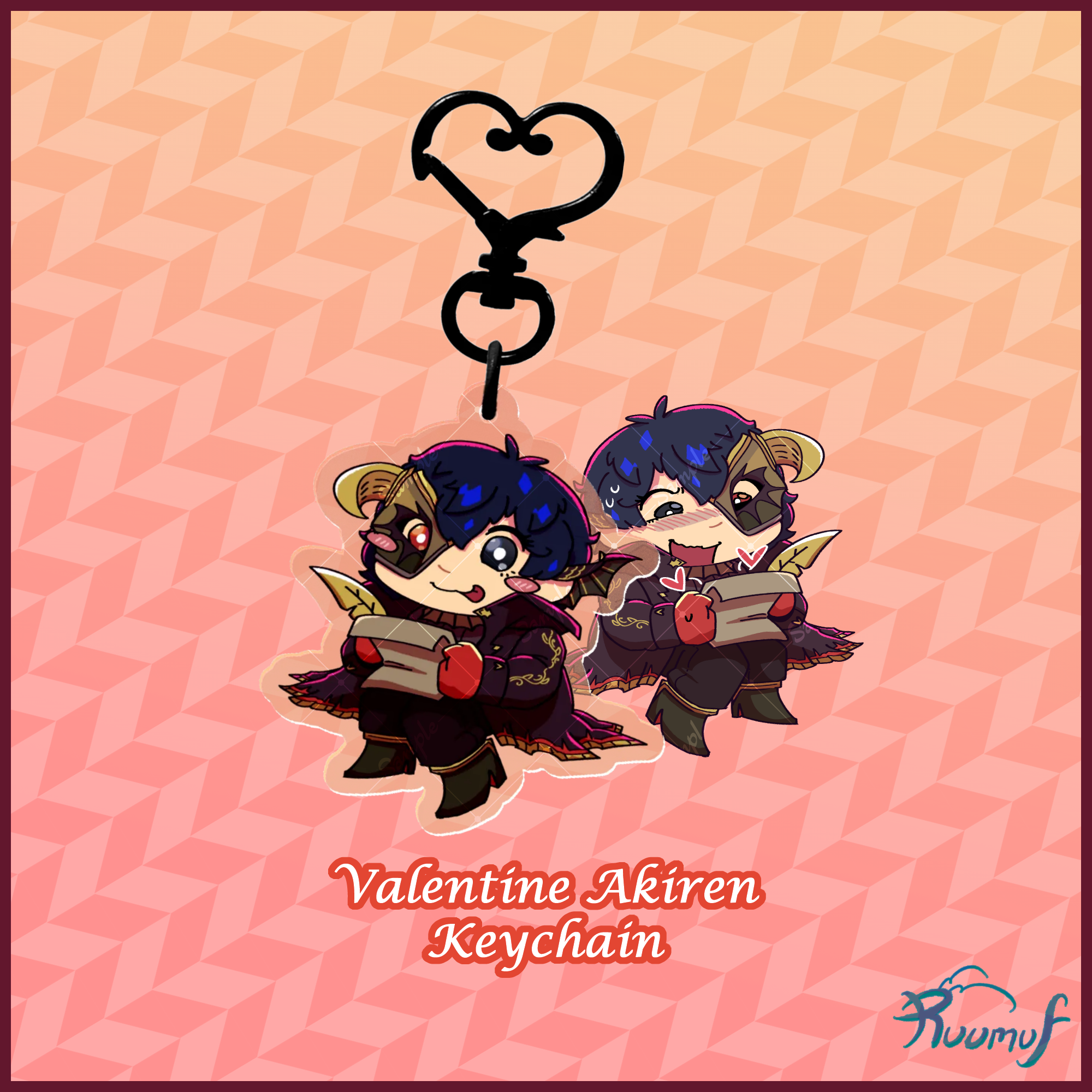 Valentine Akira Kurusu/Ren Amamiya Keychain
