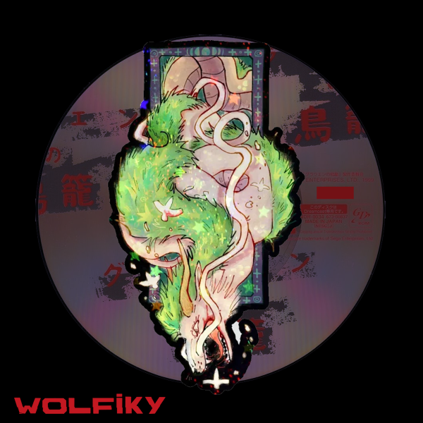 Haku dragon shiny sticker