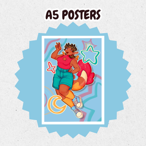 [A5 Poster] The Plushimera GrellowPeanut