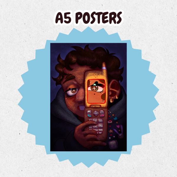 [A5 Poster] GrellowPeanut Flip phone