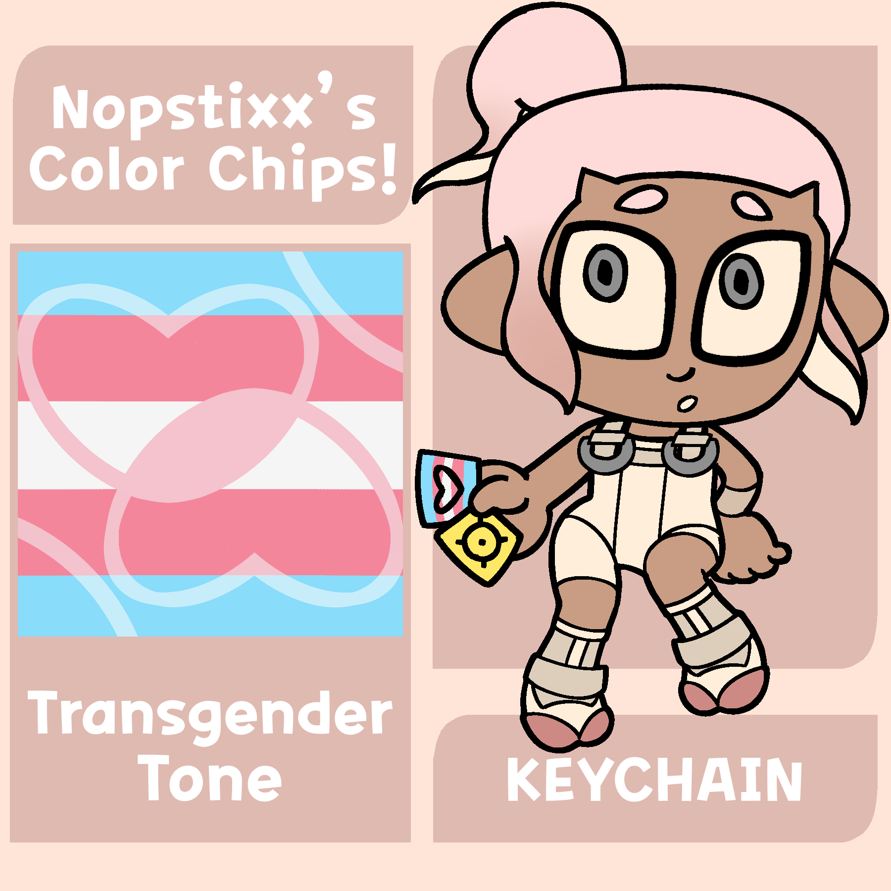 Color Chip Keychain (Transgender)