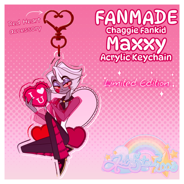 FANMADE Maxxy (Chaggie Fankid) Valentine Acrylic Keychain