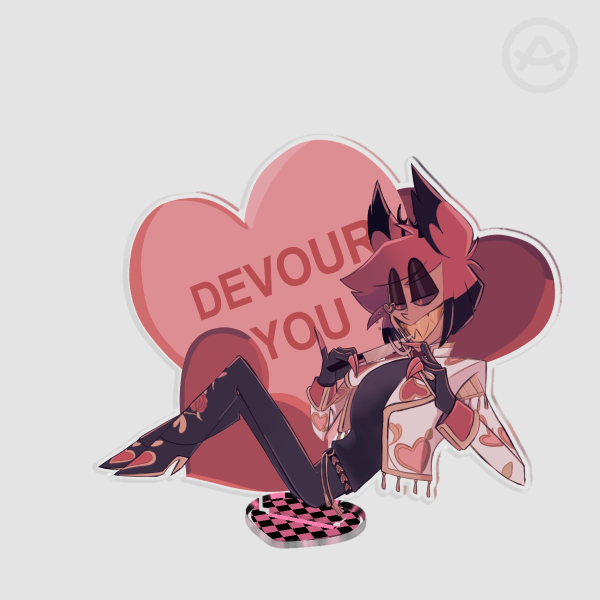 "Devour You" Alastor Valentine Acrylic Standee VER. B