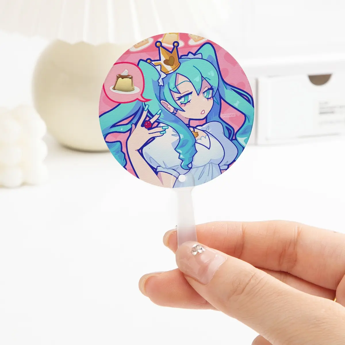 World is Mine - Mini Lenticular Fan - 1.96"x1.96"(50x50mm)