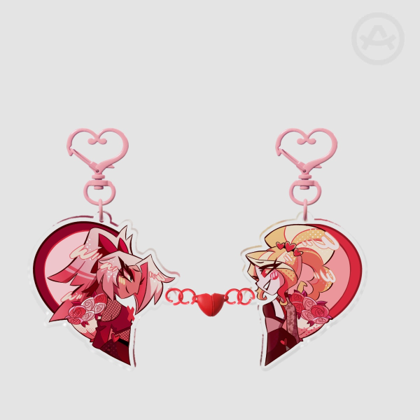 Magnetic Keychain Valentine's Day Charlie x Vaggie/Vaggi