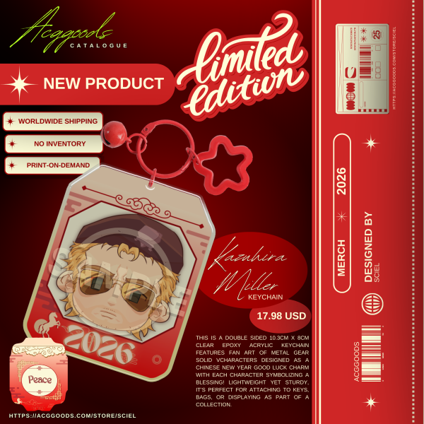 KAZUHIRA MILLER (MGSV CNY) Epoxy Clear Acrylic Keychain