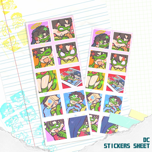 DC COMICS | Jaybin Stickers Sheet