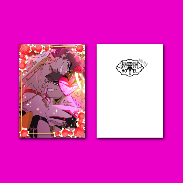 Hazbin Hotel: Valentines day 2026 Adamcest Greeting card