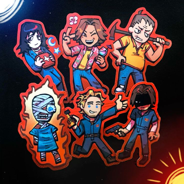 Mouthwashing Sticker Set