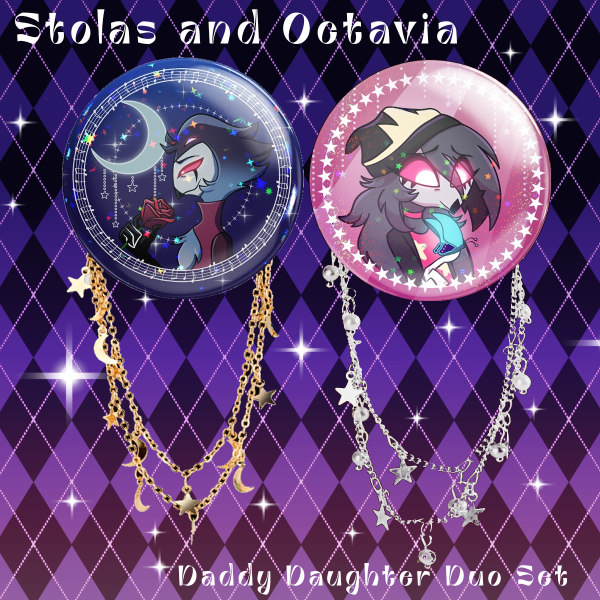 Stolas and Octavia Badge with Chains Set