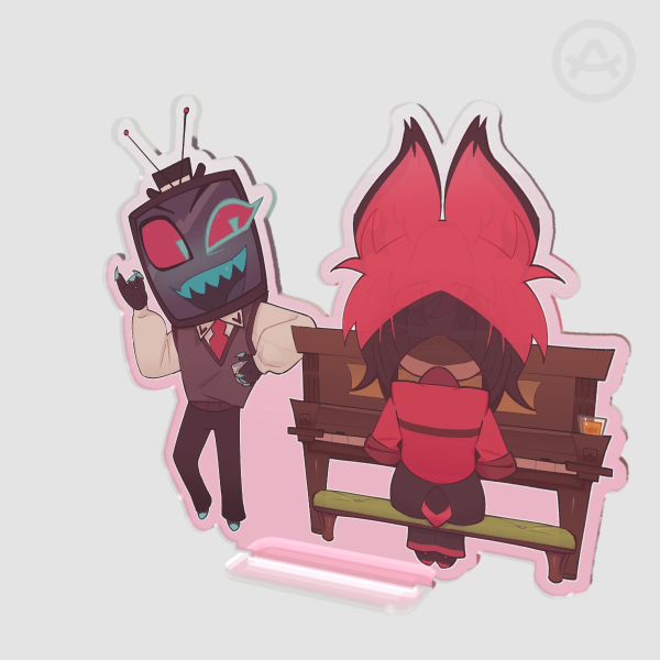 Radiostatic (Sparks) Colored Edge Acrylic Standee