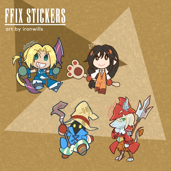 FF9 chibi stickers