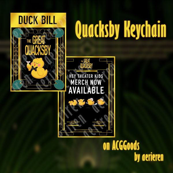 The Great Quacksby Acrylic Keychain