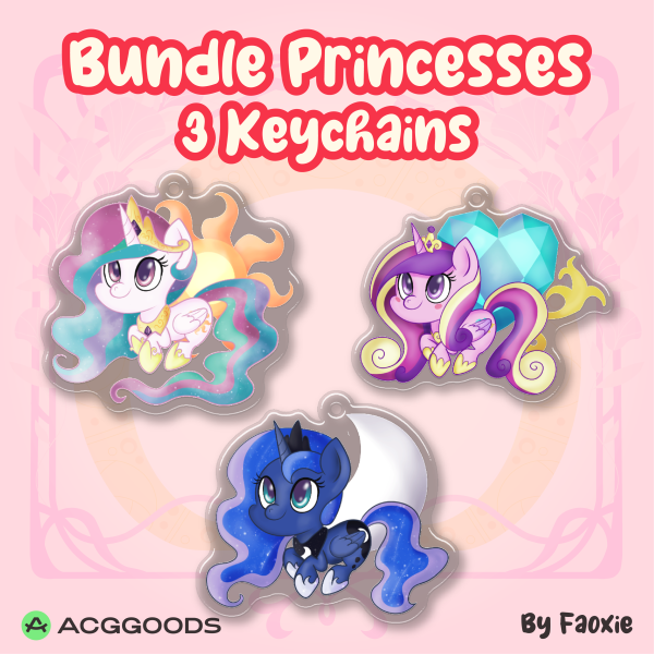 Bundle Pony Princesses - Keychan