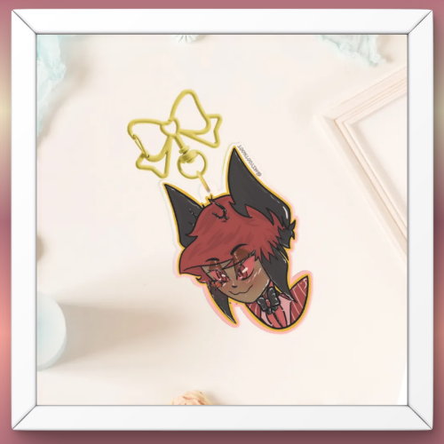 'Teasing' Alastor Acrylic Keychain