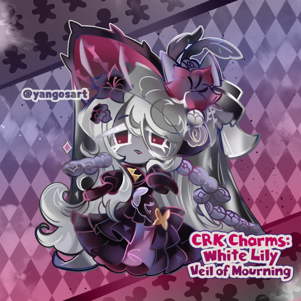 White Lily Cookie Charm