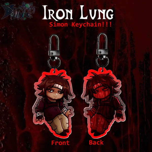 Convict Iron Lung Glitter Keychain