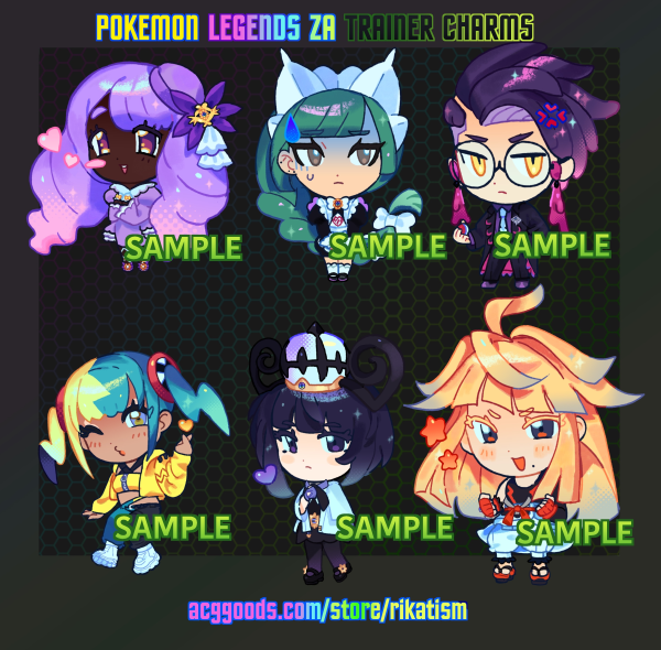 Pokemon Legends Z-A Specialist Trainers Keychains [FULL SET]