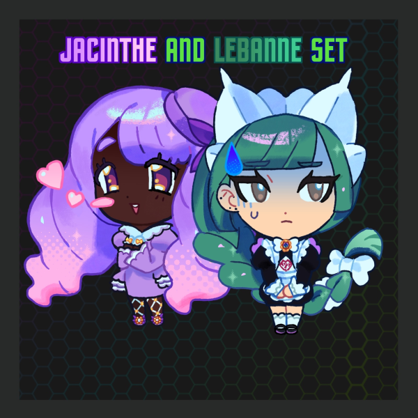Jacinthe & Lebanne Keychain Set