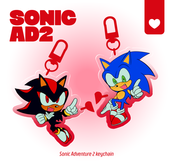 Sonic AD 2 ♡ Sonadow | Magnet Keychains