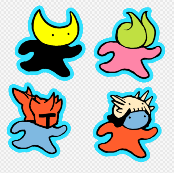 chibi hylics stickers