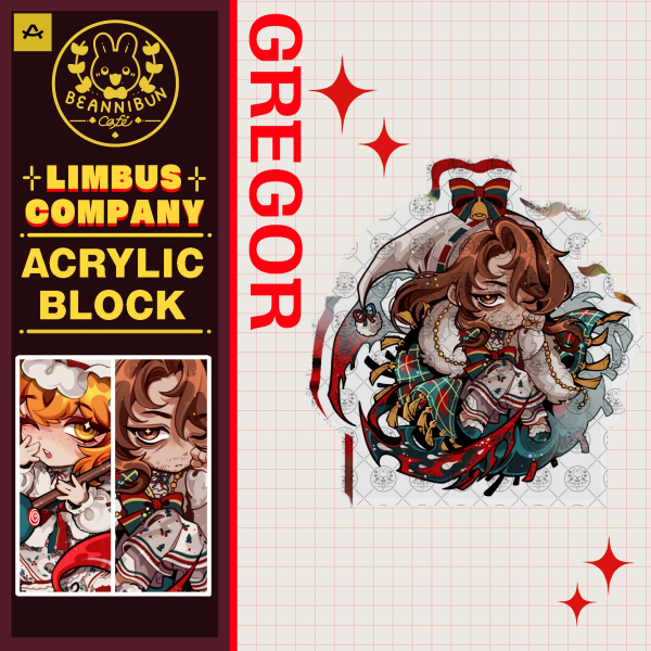 [ LIMBUS COMPANY ] Christmas Nightmare Gregor Acrylic Block