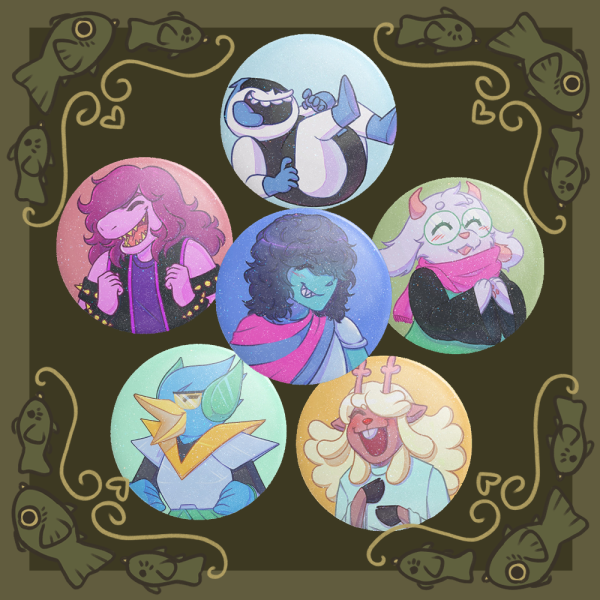 Deltarune Badge Pack 1