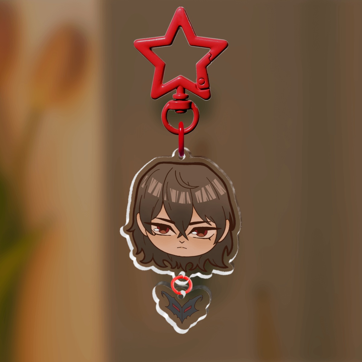 Akechi / Crow Keychain