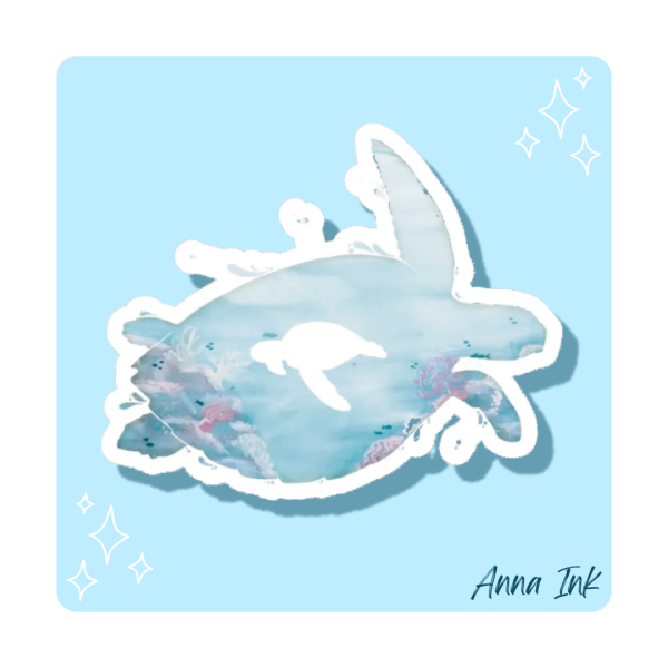 Green Sea Turtle Stickers