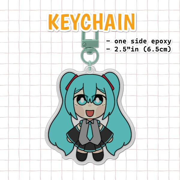 Miku - Acrylic Keychain !