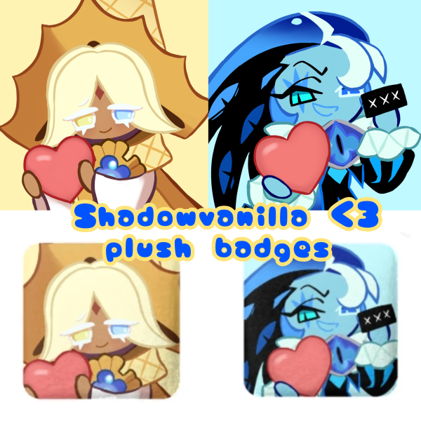 Shadowvanilla <3 Plush badges