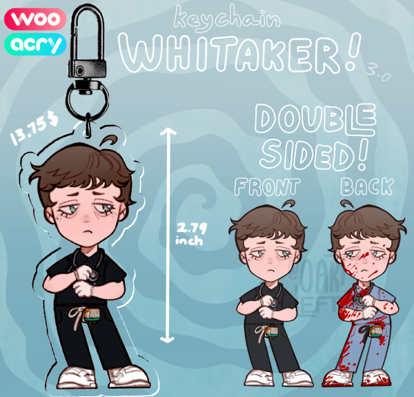 Whitaker! Double Sided Keychain