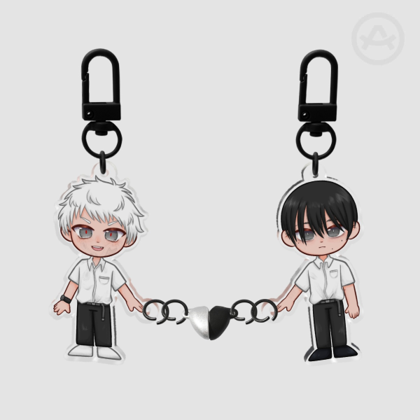 The Summer Hikaru died Hikaru & Yoshiki Acrylic Magnet Keychains