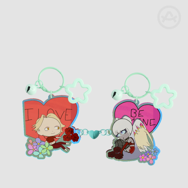 Golden Halo magnet keychain