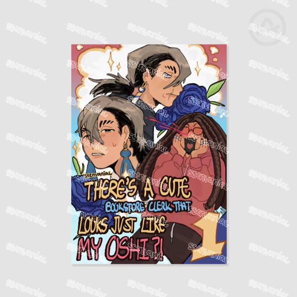 A4 Janka Bookstore Oshi Poster