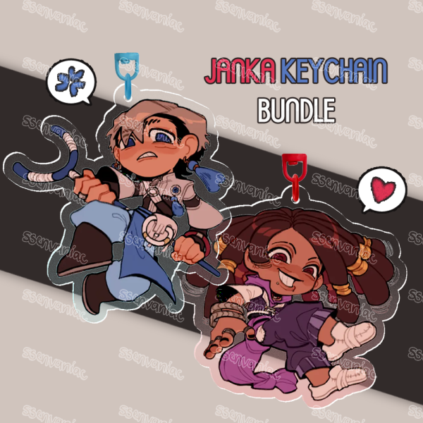 Janka Clear Acrylic Keychain Bundle