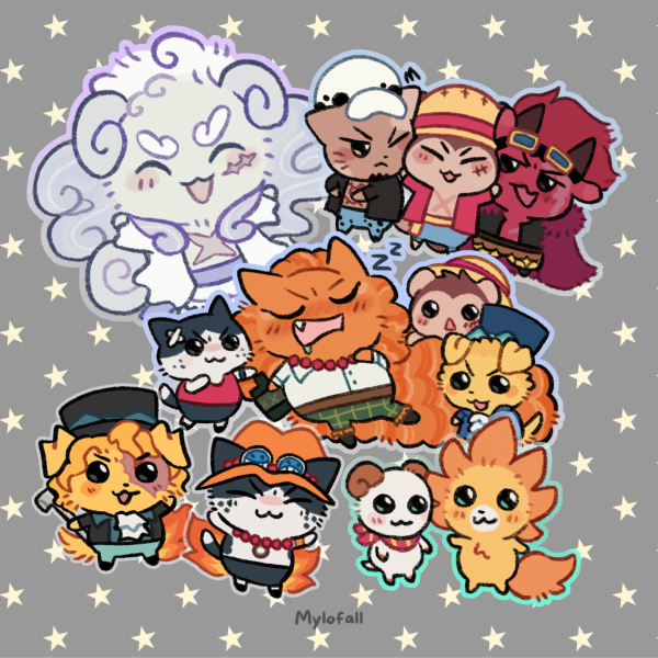 (One piece Chiikawa) Adventure Sticker Set