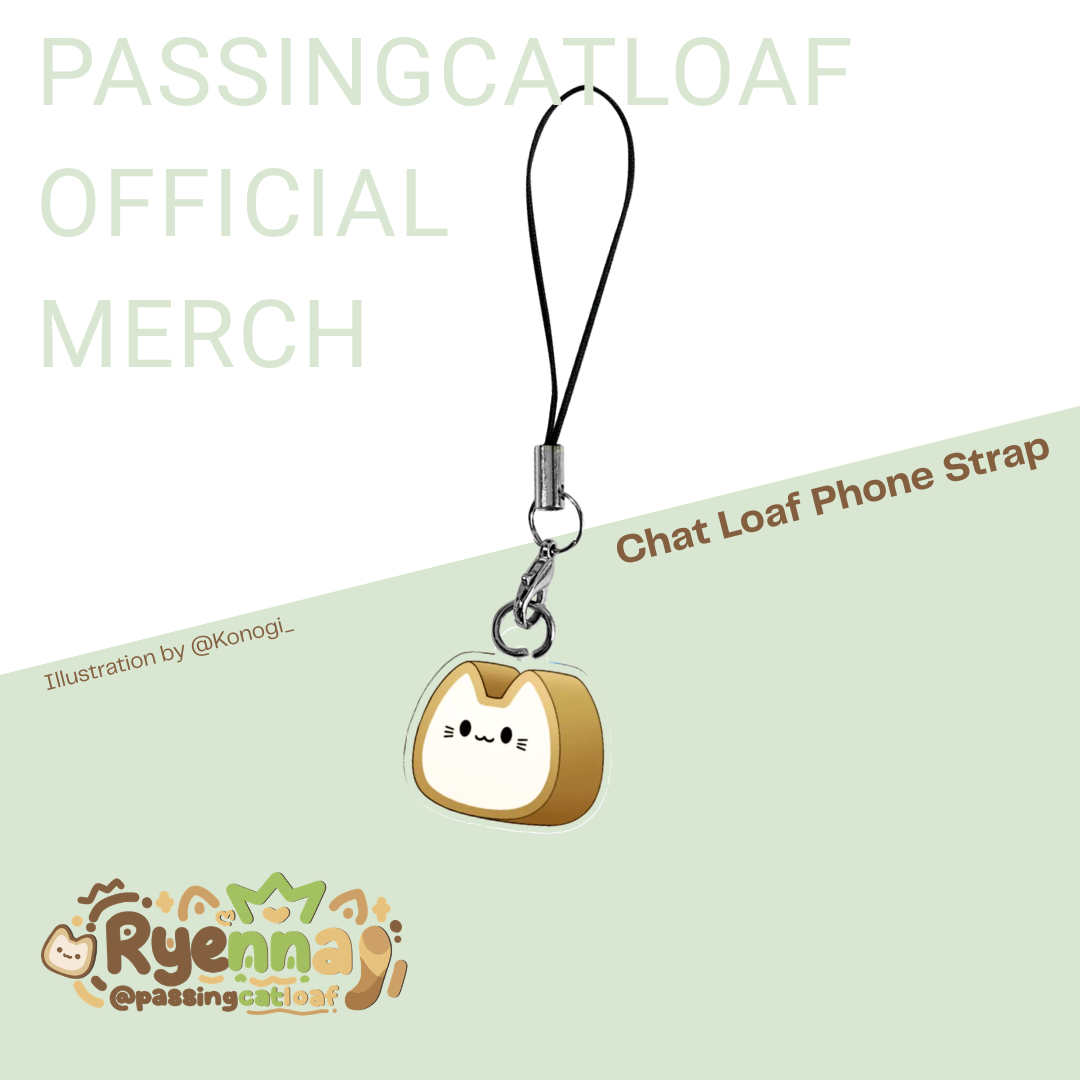 【Passingcatloaf Official Merch】Chat Loaf Phone Strap