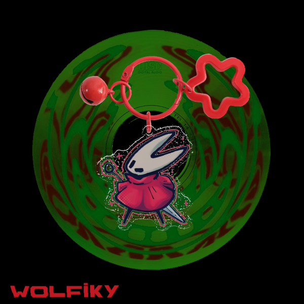 Cute Hornet Epoxy Glitter Acrylic Keychain