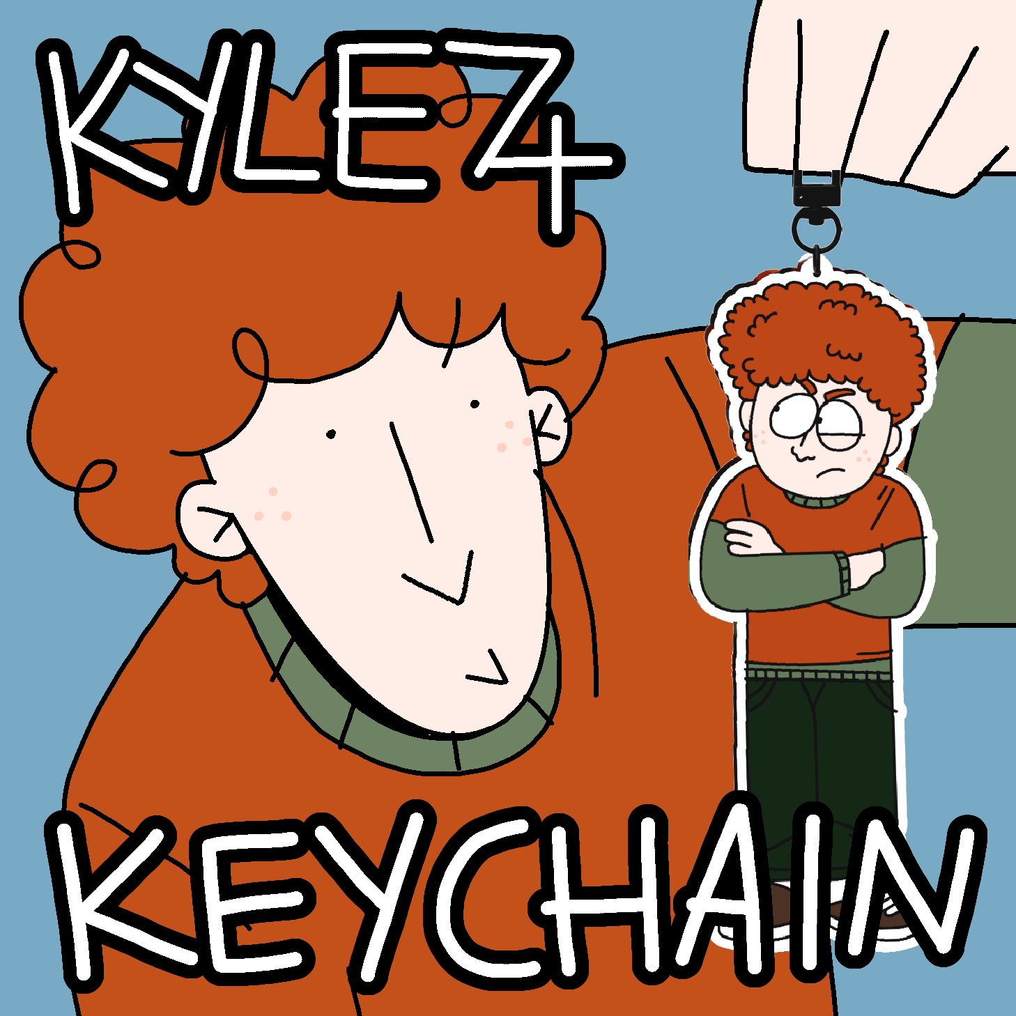 South Park74 KYLE BROFLOVSKI full-body KEYCHAIN!