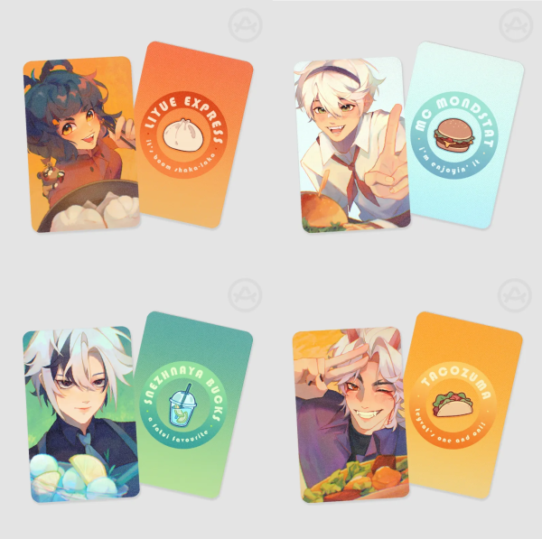 GENSHIN FOOD PHOTOCARD SET