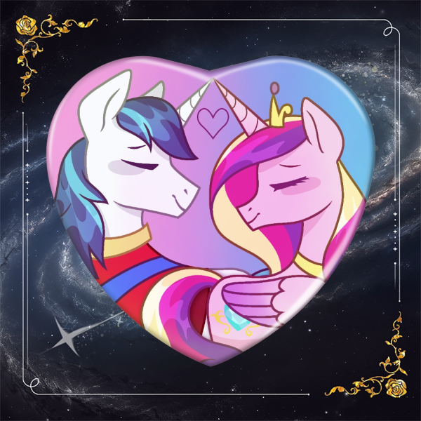 Royal Couple Holographic Badge