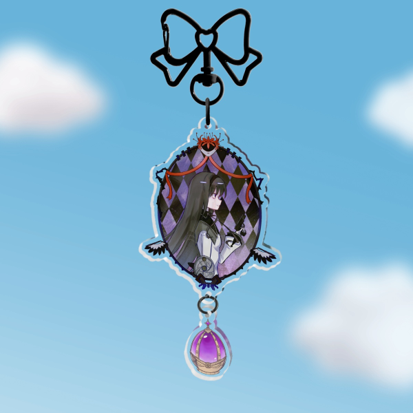 Homura Akemi Connection Double Sided Keychain [Puella Magi Madoka Magica]