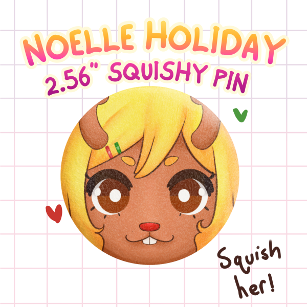 Squishy Noelle Plush Badge - [Deltarune]