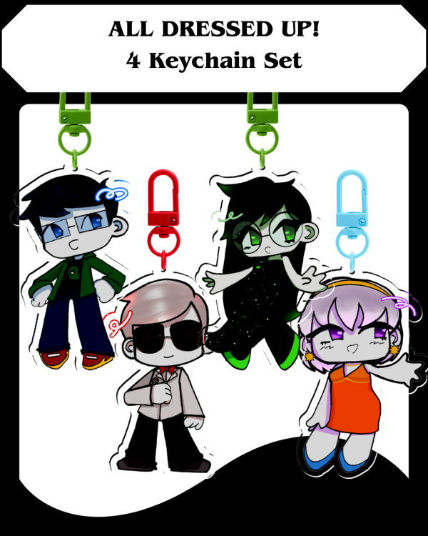 [HS] All Dressed Up! - Keychain Set