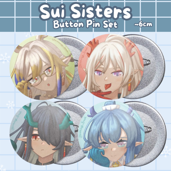 [Arknights] Button Pin Set - Sui Sisters