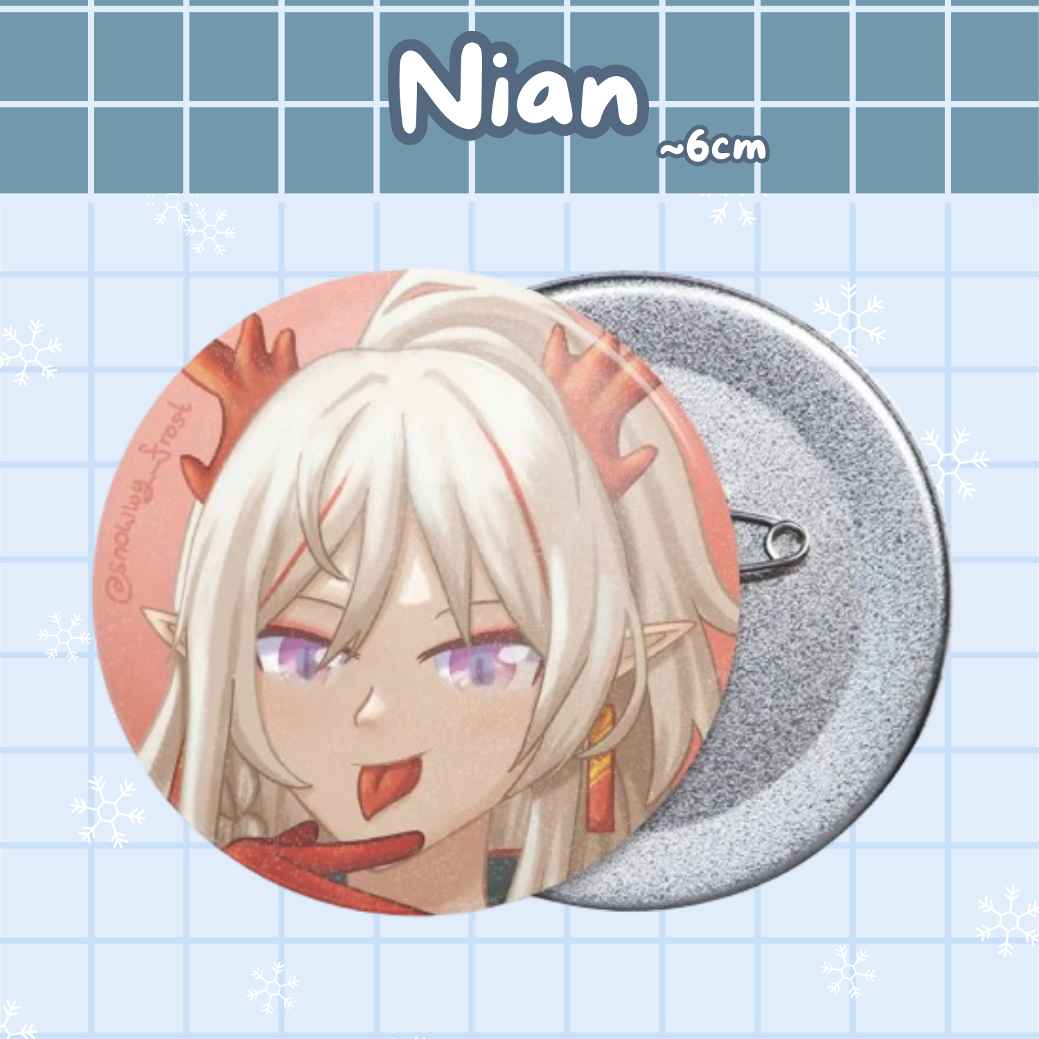 [Arknights] Button Pin - Nian